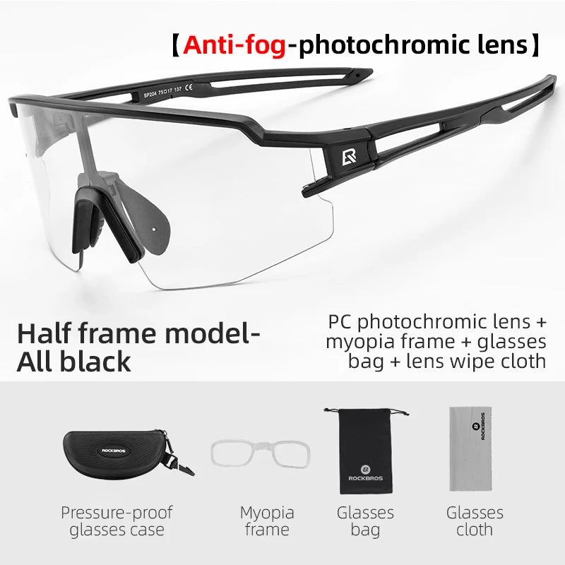 ROCKBROS Polarized UV400 Cycling Glasses for Outdoor Sports and Fishing