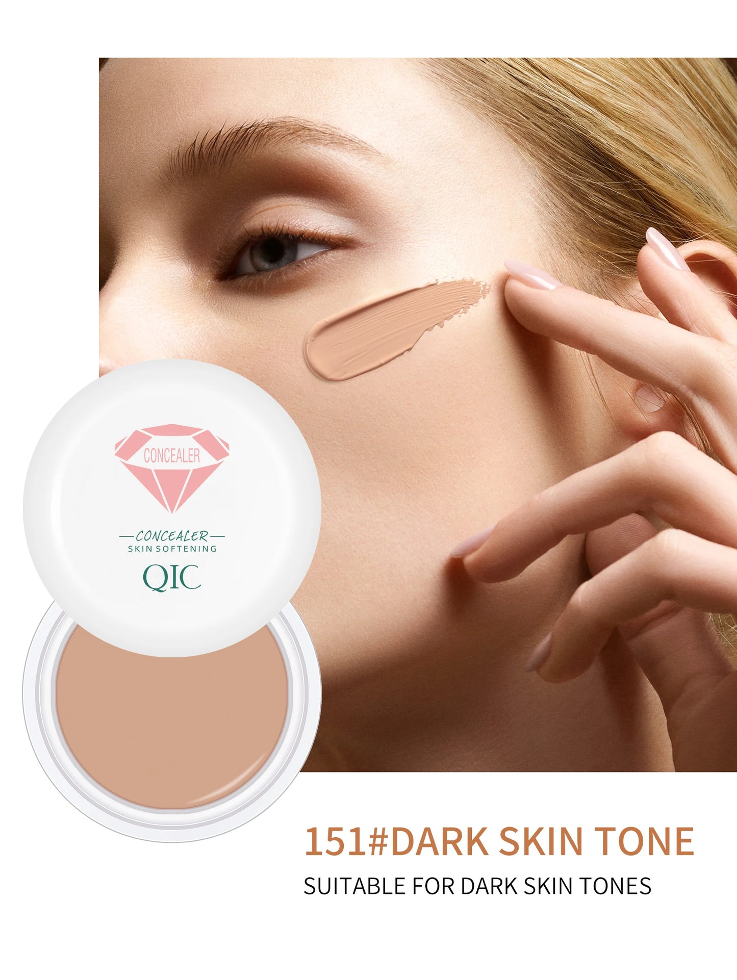 High Coverage Waterproof Concealer BB Cream for Dark Circles and Freckles