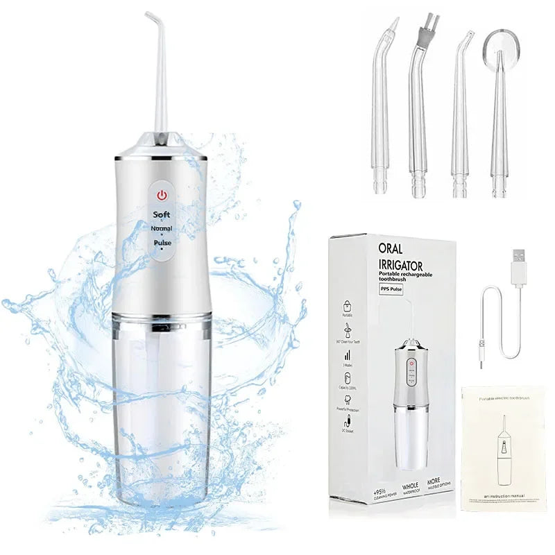 1200mAh Electric Toothbrush and Water Flosser Combo for Teeth Cleaning