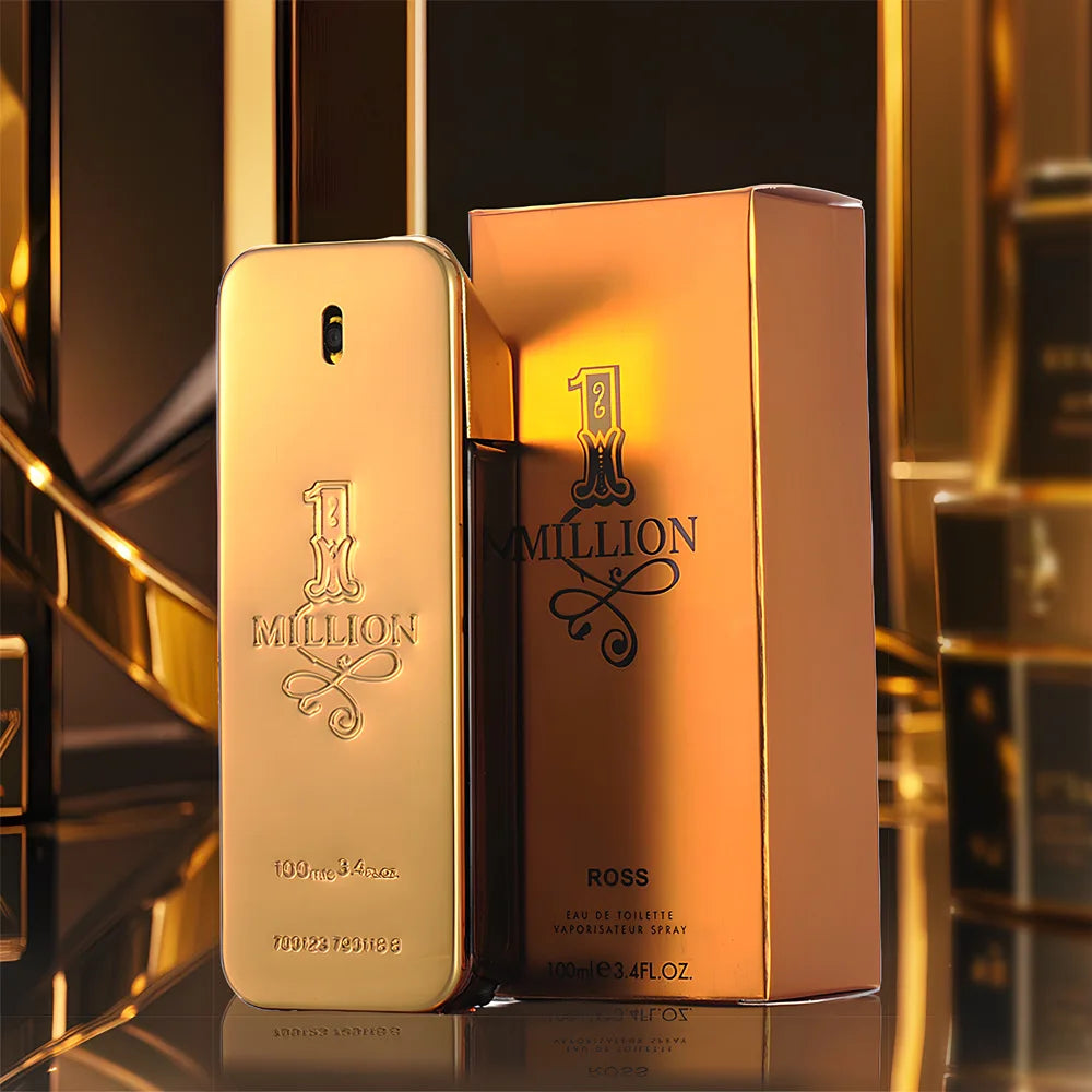 Golden Millionaire Perfume 100ml Leather Scent Luxury Long Lasting Fragrance