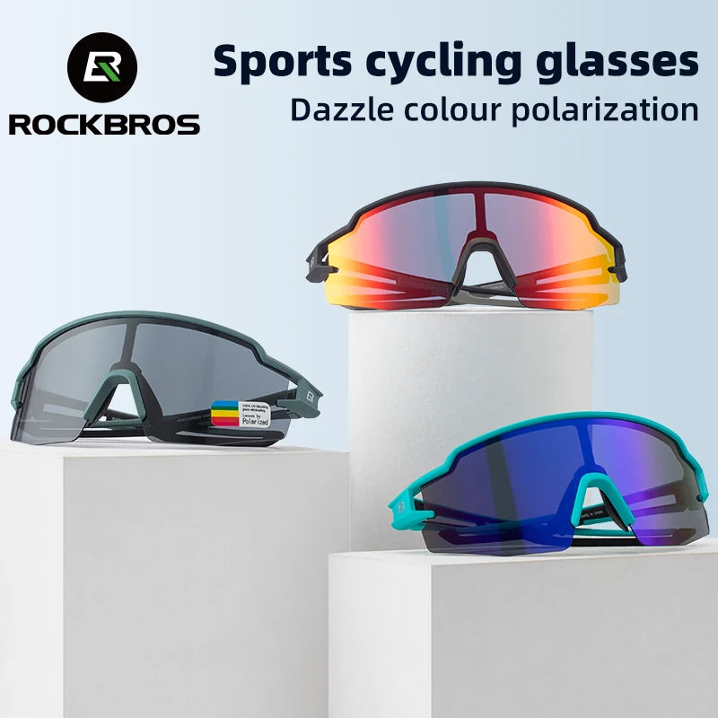 ROCKBROS UV400 Polarized Cycling Glasses for Outdoor Sports and Fishing