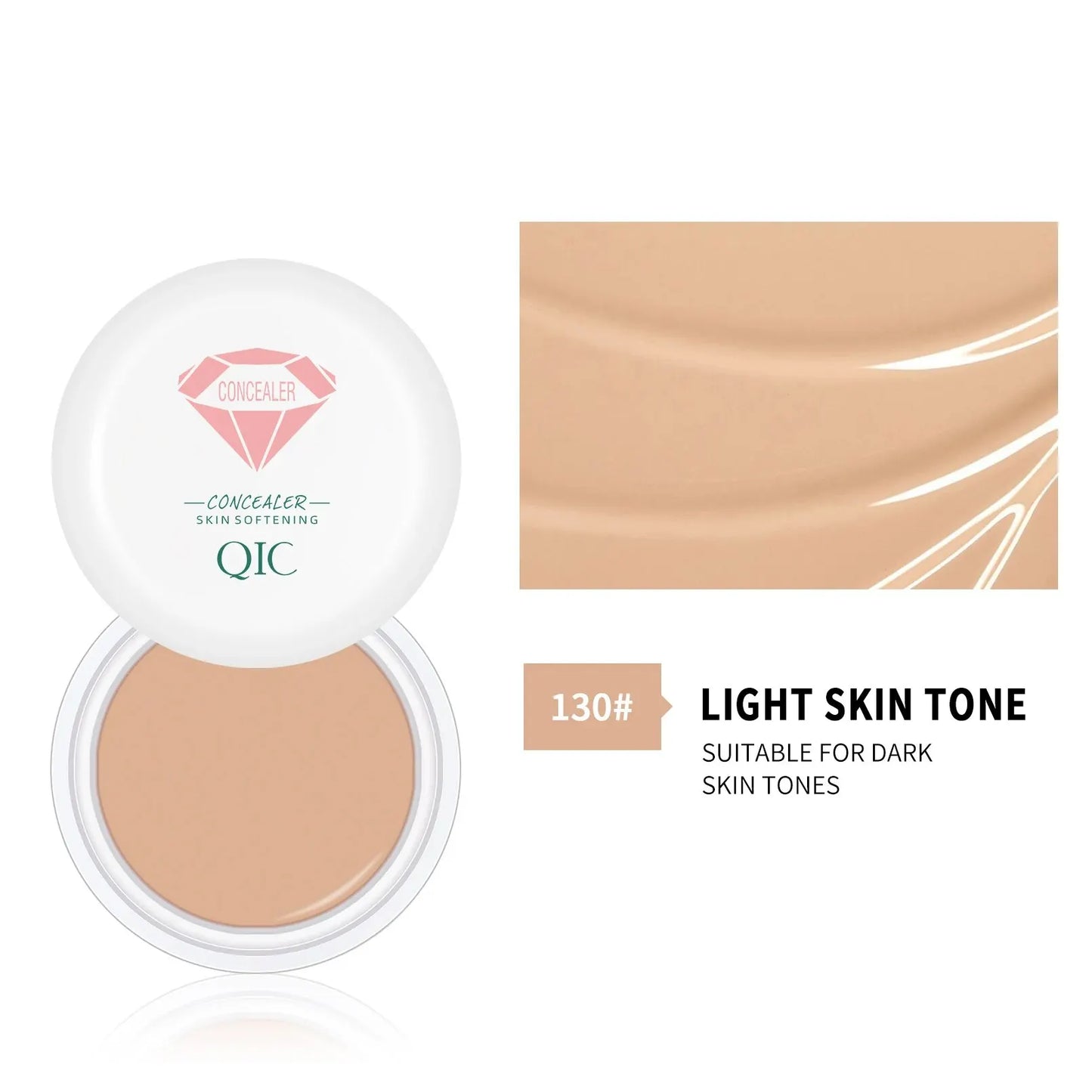 High Coverage Waterproof Concealer BB Cream for Dark Circles and Freckles