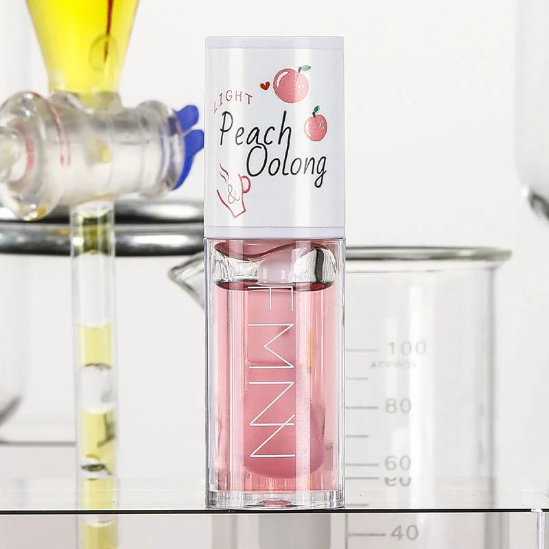 Peach Milk Honey Lip Oil Moisturizing Gloss Fades Lip Lines With Big Brush