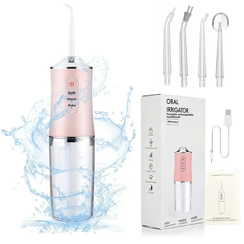 1200mAh Electric Toothbrush and Water Flosser Combo for Teeth Cleaning