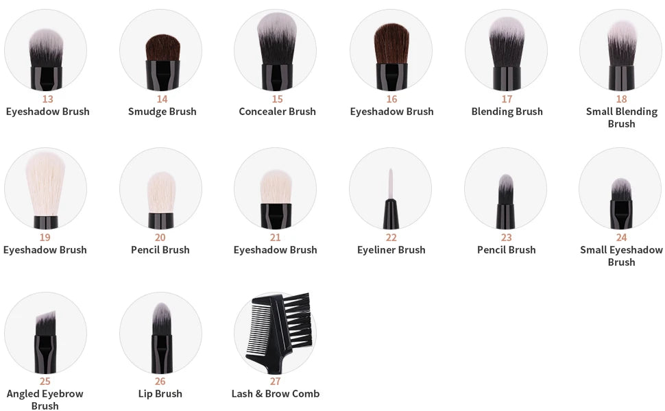 DUcare Professional Makeup Brush Set with 10 to 32 Pieces for Flawless Beauty