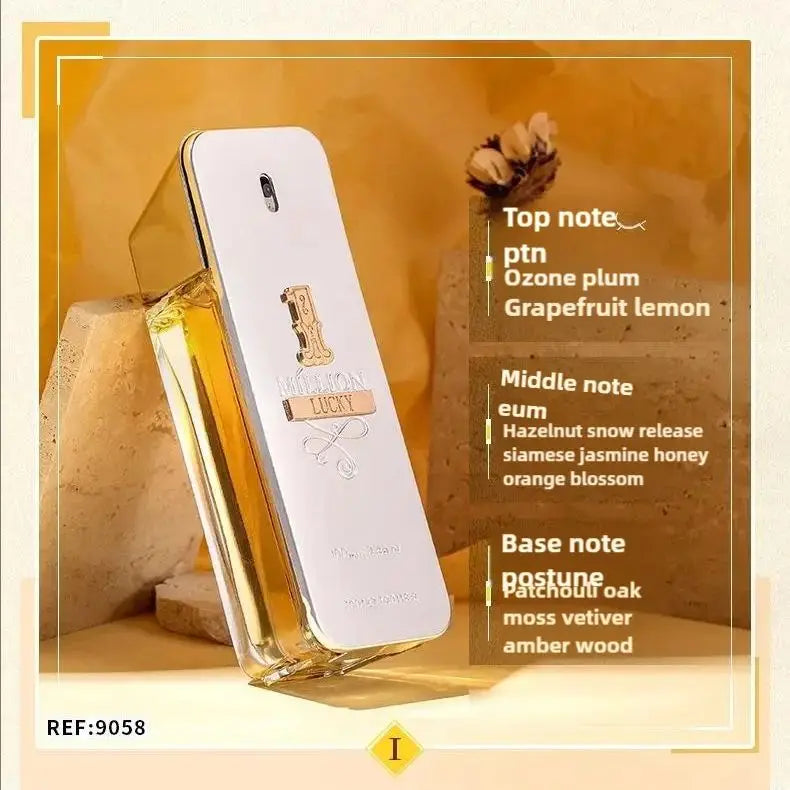 Golden Millionaire Perfume 100ml Leather Scent Luxury Long Lasting Fragrance