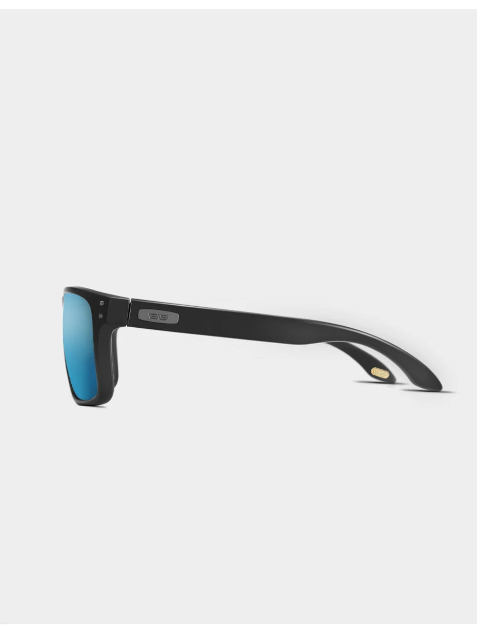 CaponI Blue Mirror Polarized Sunglasses for Men Vintage Square Frame Eyewear
