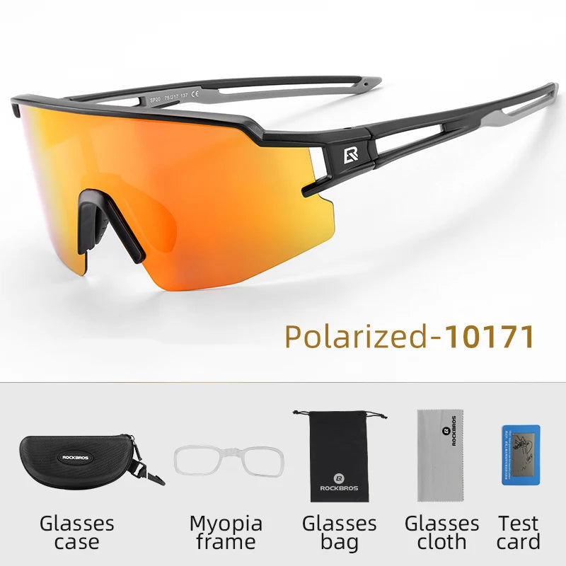 ROCKBROS UV400 Polarized Cycling Glasses for Outdoor Sports and Fishing