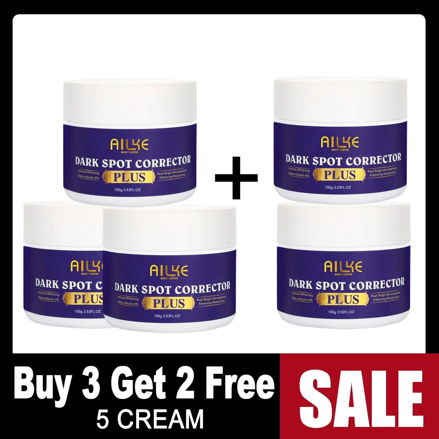 AILKE Glutathione Bleaching Cream Advanced Lightening Lotion for Glowing Skin