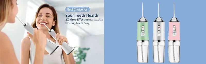 1200mAh Electric Toothbrush and Water Flosser Combo for Teeth Cleaning