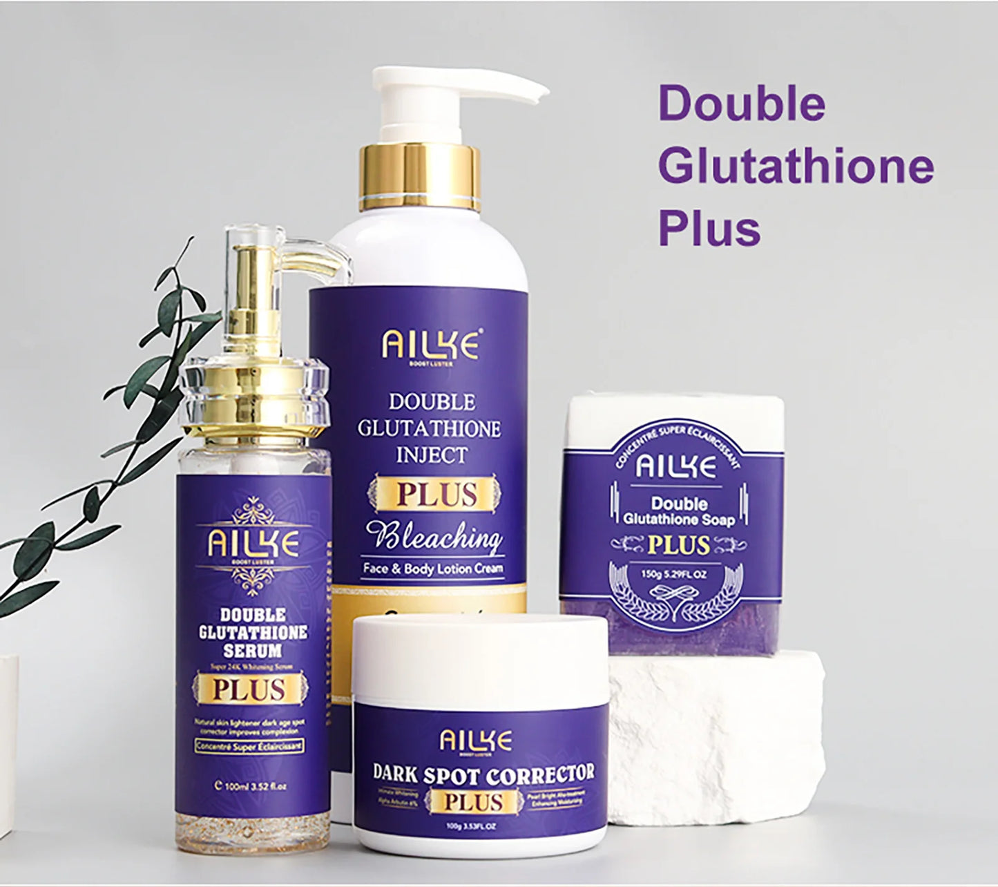 AILKE Glutathione Bleaching Cream Advanced Lightening Lotion for Glowing Skin