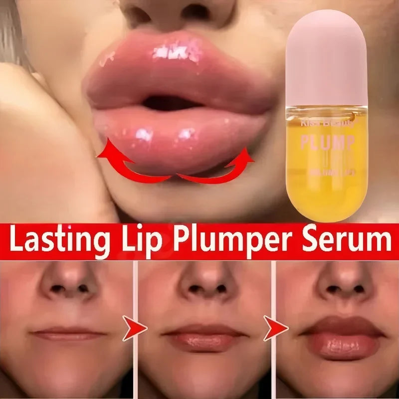 Lip Plumper Oil Serum for Instant Volume and Long Lasting Moisture