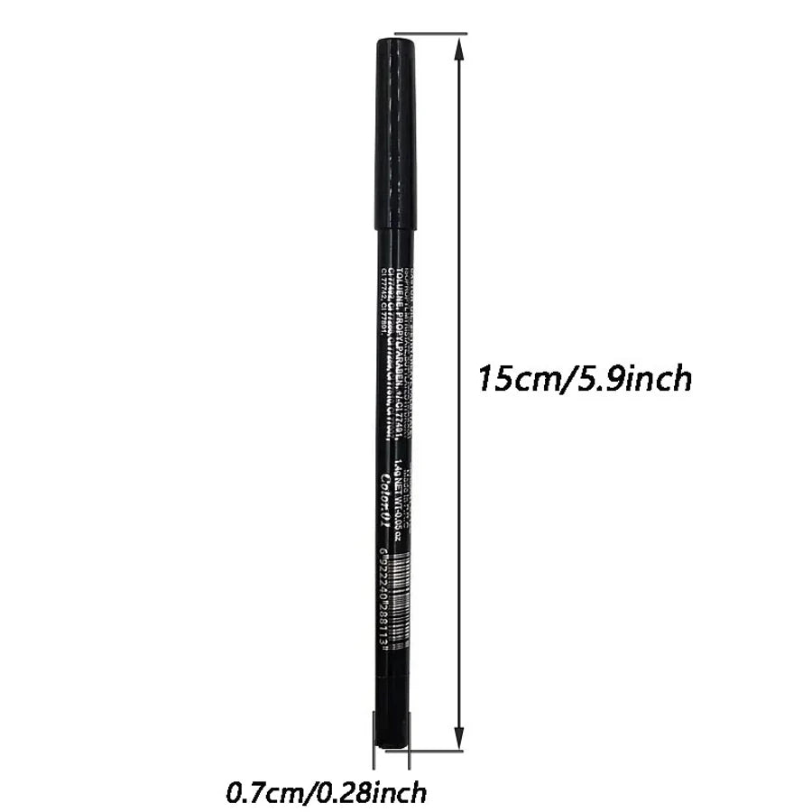14-Color High Pigment Eyeliner Pen with Pearly Shimmer for Smokey Gothic Looks