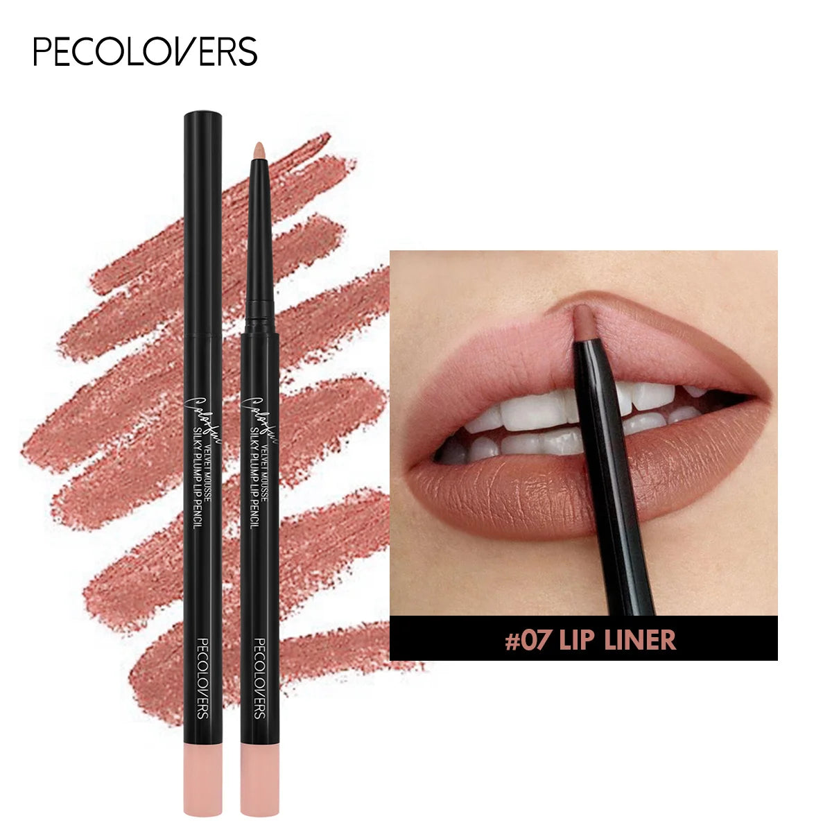 Waterproof Matte Lipliner Pencil Red Tint Long Lasting Moisturizing Makeup