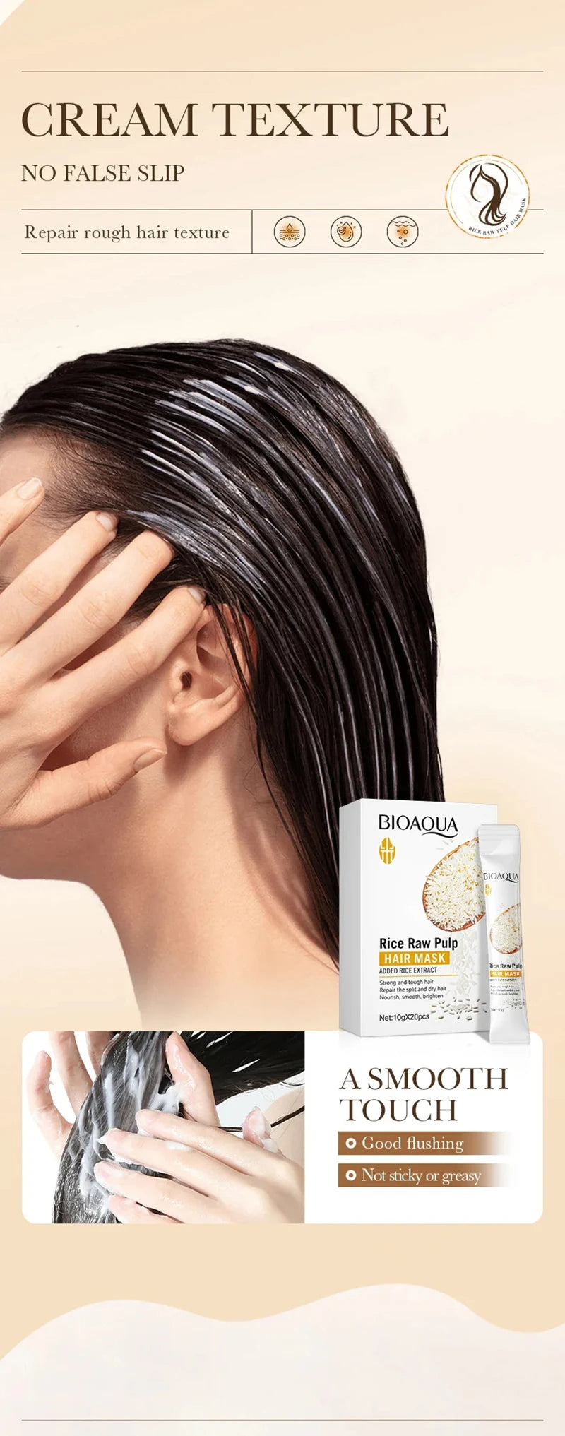 5 Seconds Soft Smooth Care Hair Mask for Repairing Damage and Preventing Frizz