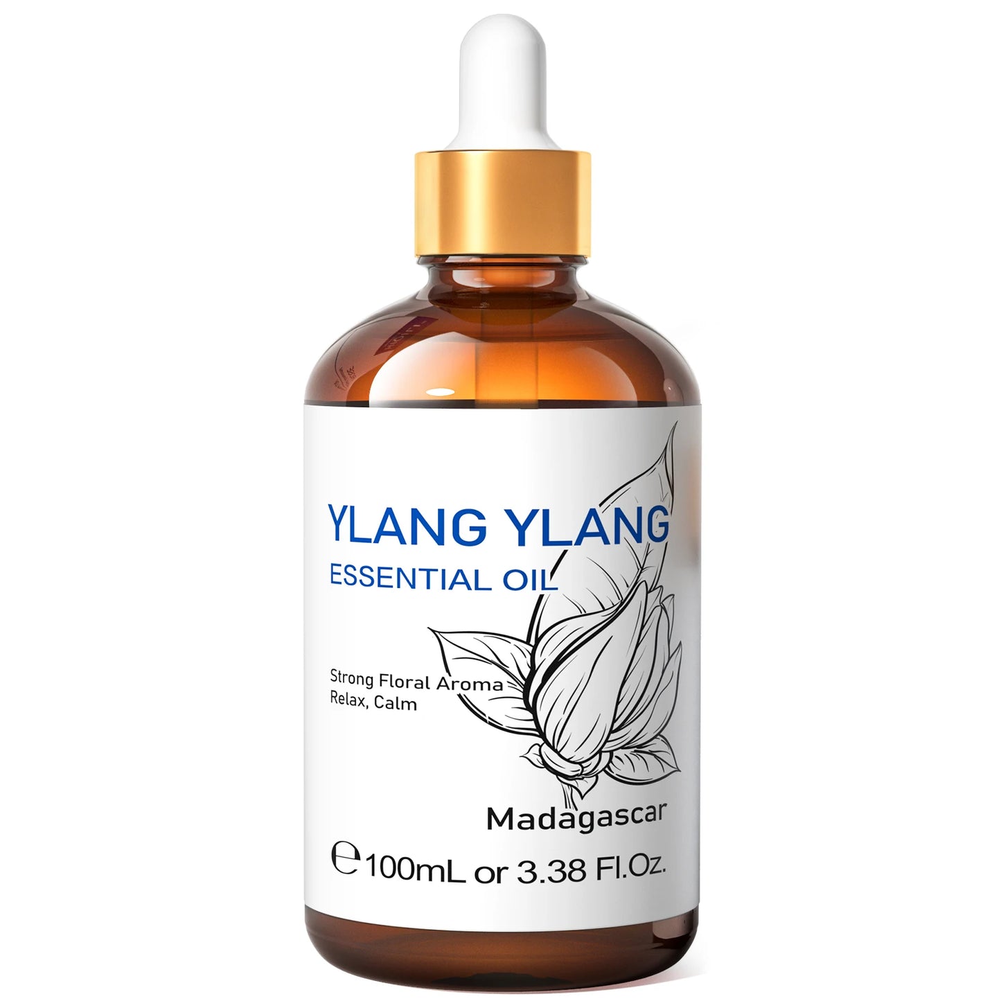 HIQILI 100ML Pure Jasmine Ylang Ylang Orange Essential Oil for Diffusers and Massage