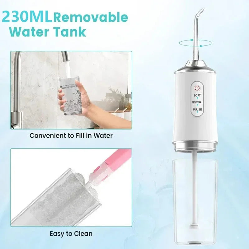 1200mAh Electric Toothbrush and Water Flosser Combo for Teeth Cleaning