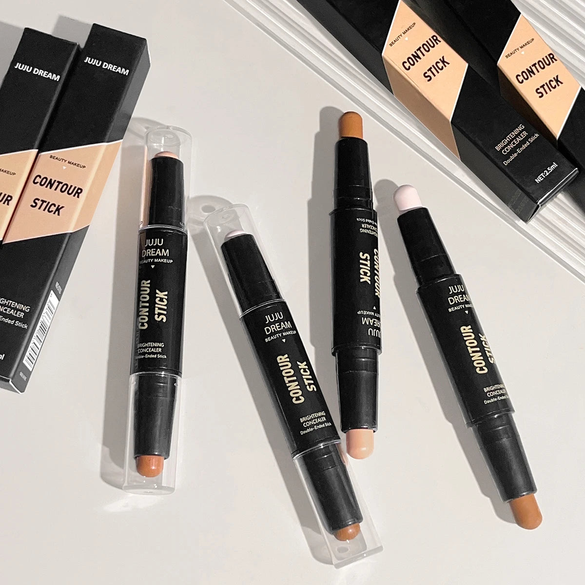 Double-Ended Contouring Stick for Nose and Face Highlighting by JUJU Dream