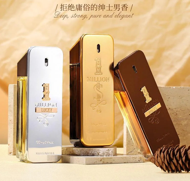 Golden Millionaire Perfume 100ml Leather Scent Luxury Long Lasting Fragrance
