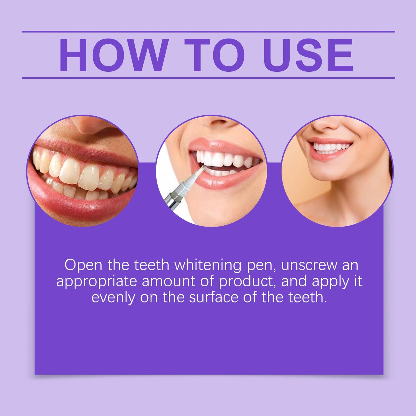 6ml Teeth Whitening Pen Gel Instant Smile Oral Hygiene Cleansing Serum