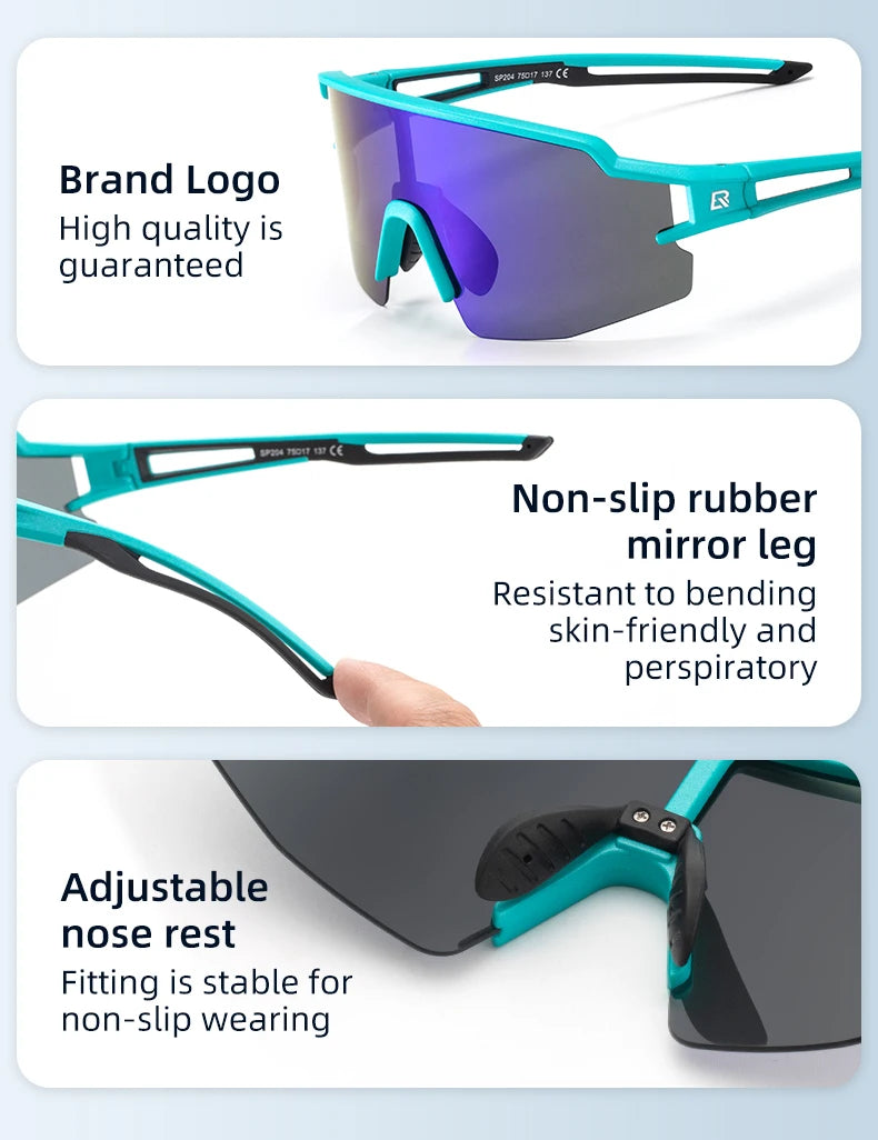 ROCKBROS UV400 Polarized Cycling Glasses for Outdoor Sports and Fishing