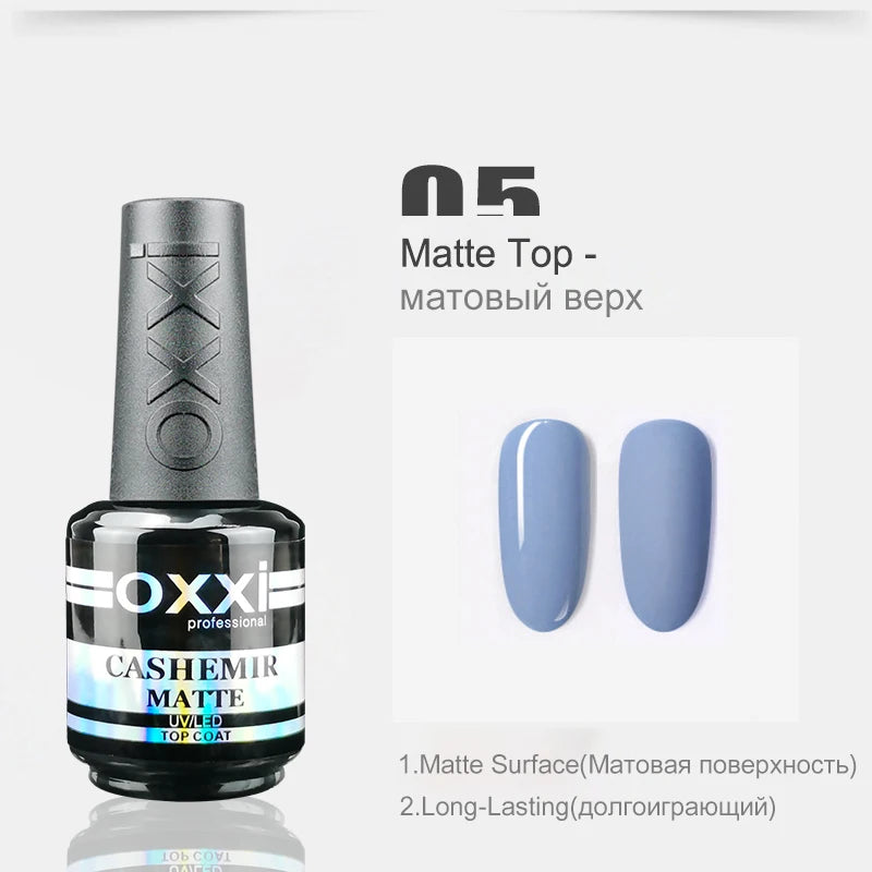 OXXI 15ml Base and Top Coat Gel Polish Semi-Permanent Rubber Varnish