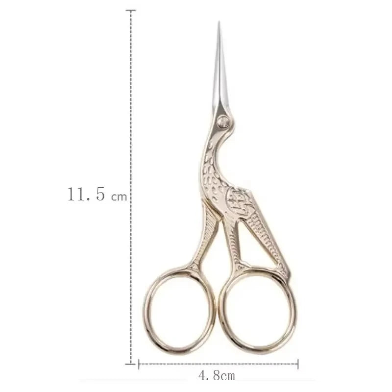 Professional 9cm Stainless Steel Makeup Scissors For Eyebrow Nose Hair Trimming And Facial Grooming