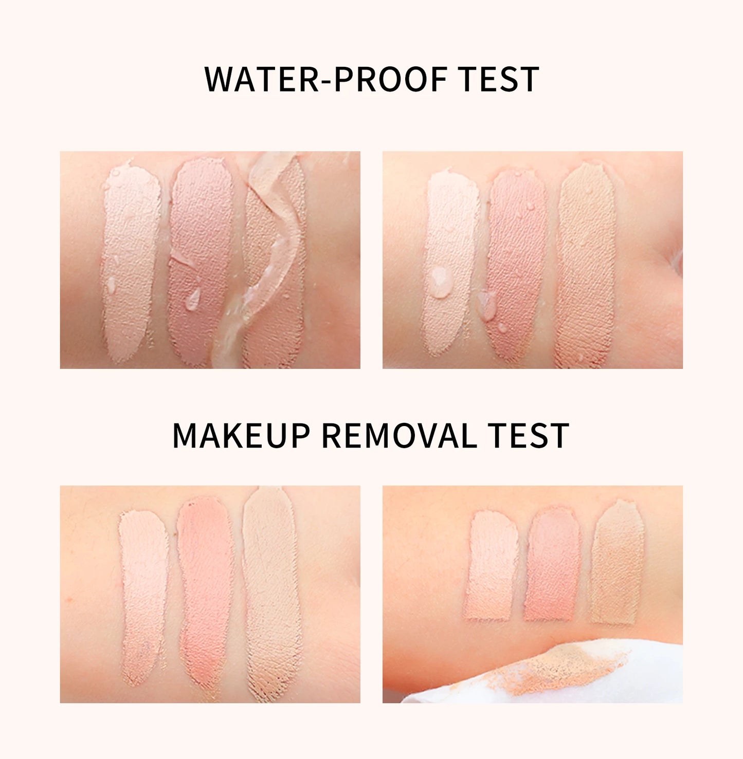 High Coverage Waterproof Concealer BB Cream for Dark Circles and Freckles