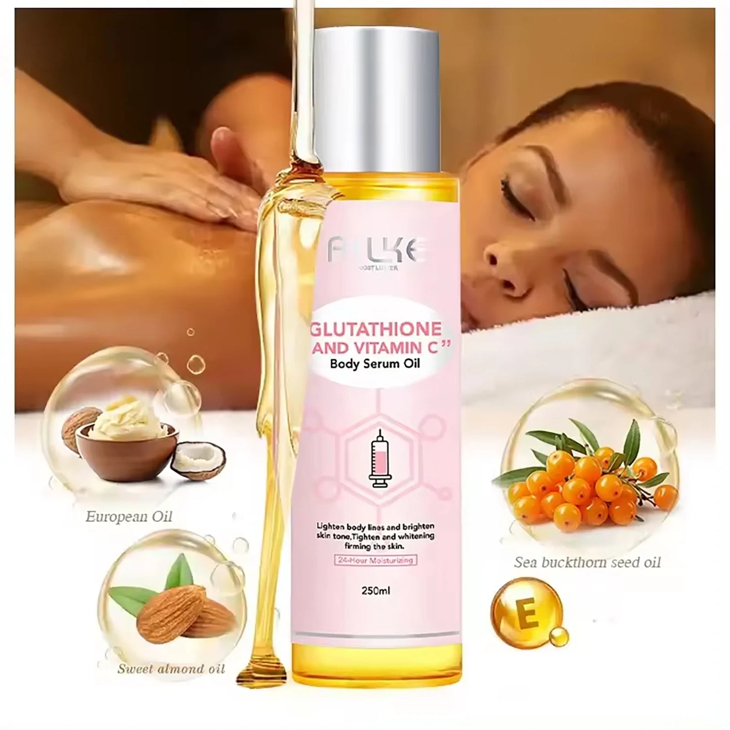 AILKE Whitening Skin Care Set with Glutathione and Vitamin C for Bright Skin
