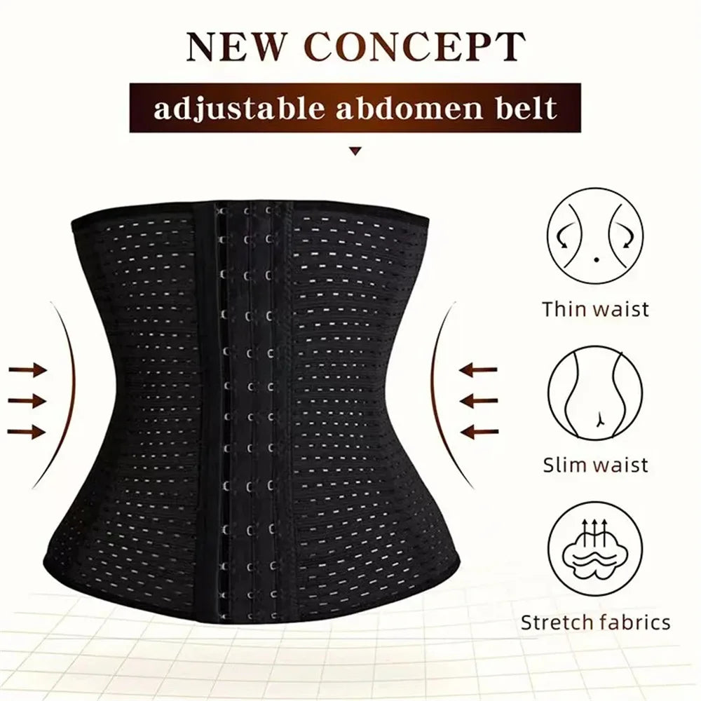 Women Tummy Slimming Black Belly Band Shapewear Corset for Postpartum Support
