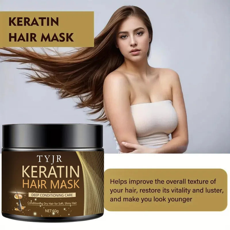 Keratine Magic Hair Mask for Smooth Shiny Hair Repair and Moisturizing Care