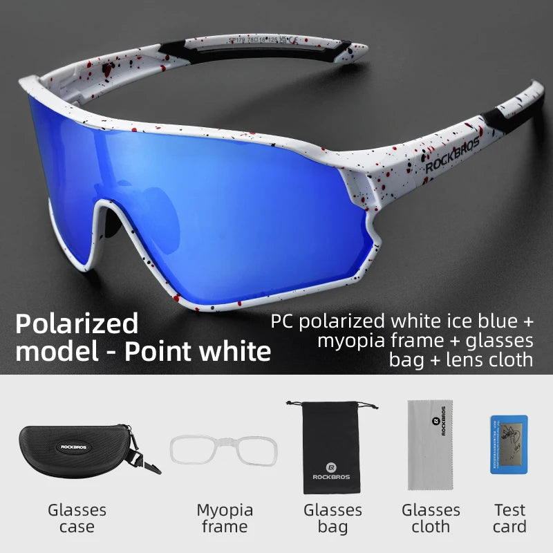ROCKBROS Polarized Cycling Glasses UV400 Protection for MTB and Road Biking