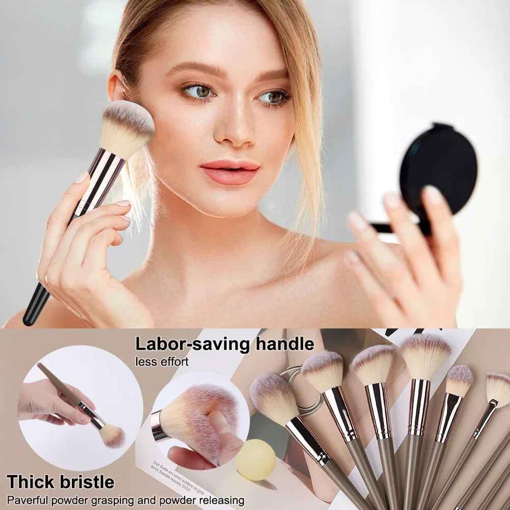 Professional Makeup Brushes Set 3 To 20 Pieces Soft Fluffy Foundation Eyeshadow Concealer Blending Kabuki Brush