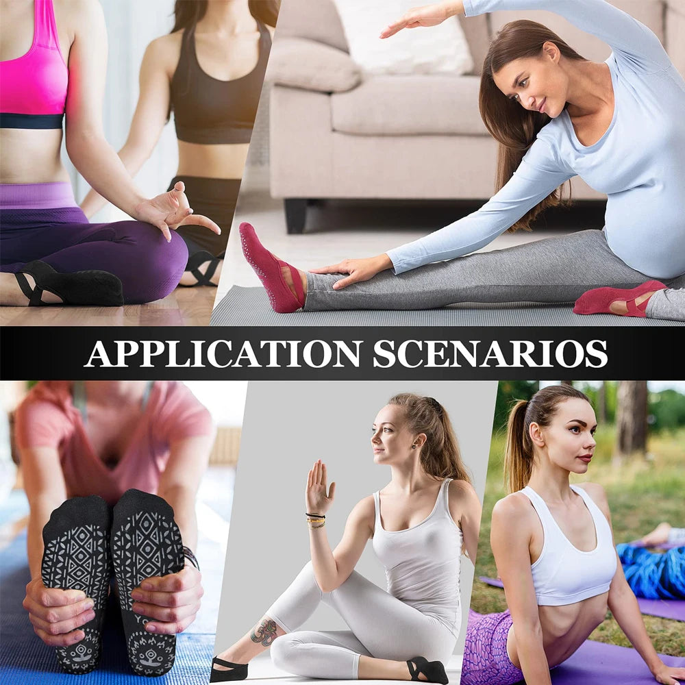 Non Slip Sports Yoga Socks for Women Ideal for Pilates Ballet and Dance