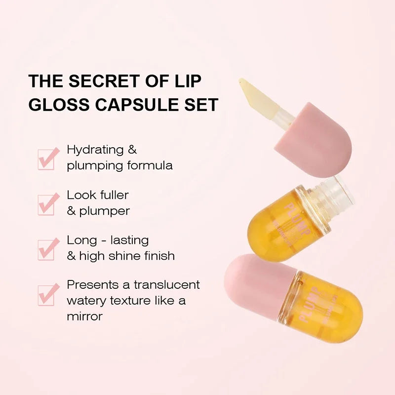 Lip Plumper Oil Serum for Instant Volume and Long Lasting Moisture