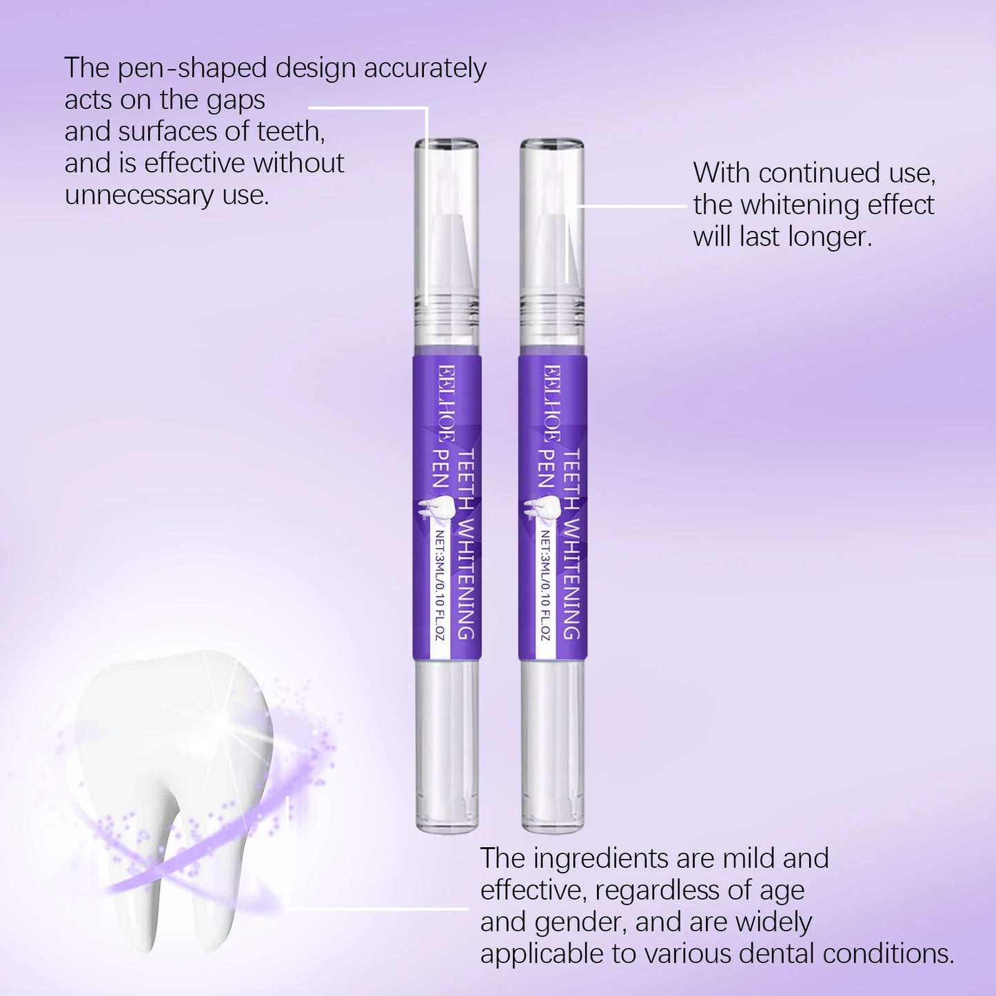 6ml Teeth Whitening Pen Gel Instant Smile Oral Hygiene Cleansing Serum