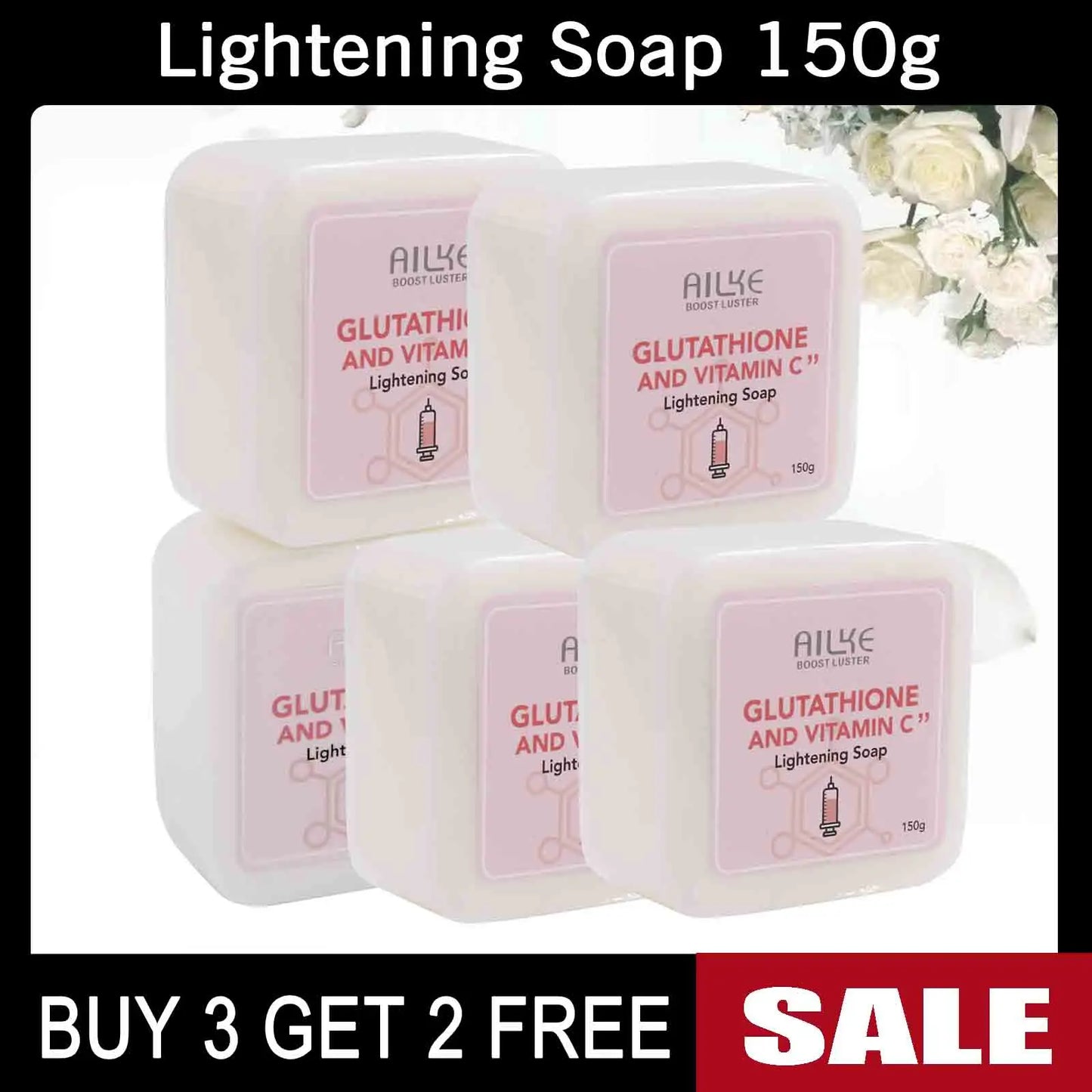 AILKE Whitening Skin Care Set with Glutathione and Vitamin C for Bright Skin