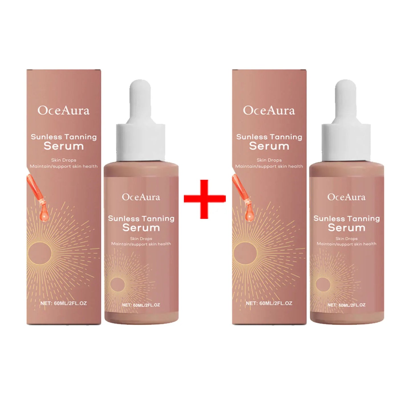 Herbal Sunless Tanning Lotion Serum Natural Bronzer for Darker Skin Tone