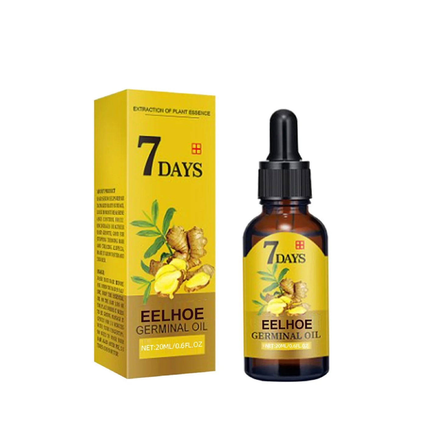 EELHOE Ginger Hair Growth Oil Natural Anti-Hair Loss Treatment 40ml