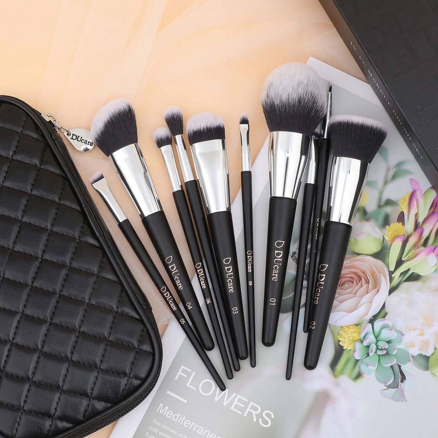 DUcare Professional Makeup Brush Set with 10 to 32 Pieces for Flawless Beauty