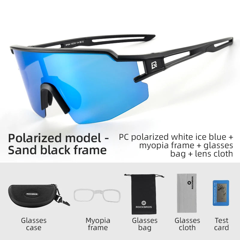 ROCKBROS Polarized UV400 Cycling Glasses for Outdoor Sports and Fishing