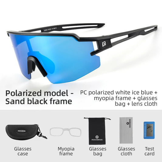 ROCKBROS Polarized UV400 Cycling Glasses for Outdoor Sports and Fishing