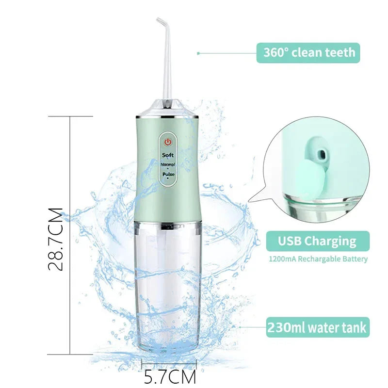 1200mAh Electric Toothbrush and Water Flosser Combo for Teeth Cleaning