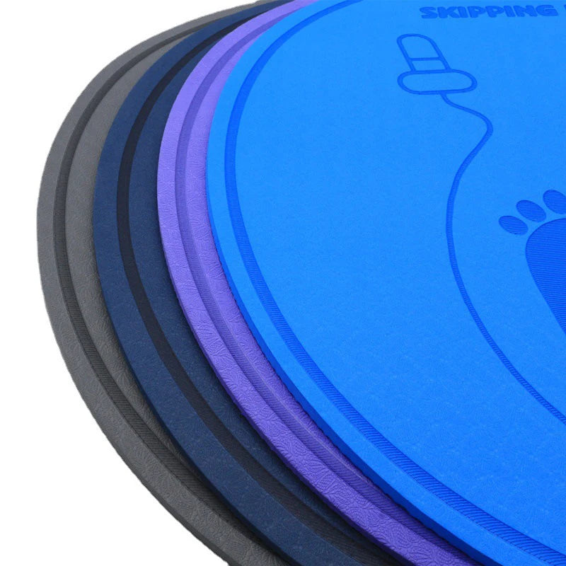 Jump Rope Mat with Shock Absorption and Sound Insulation for Home Yoga Fitness