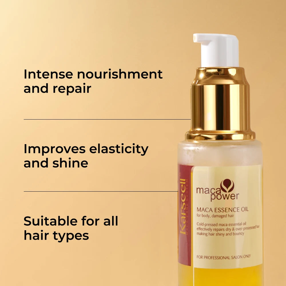 Karseell Collagen Hair Mask and Argan Oil Serum Set for Dry Damaged Hair