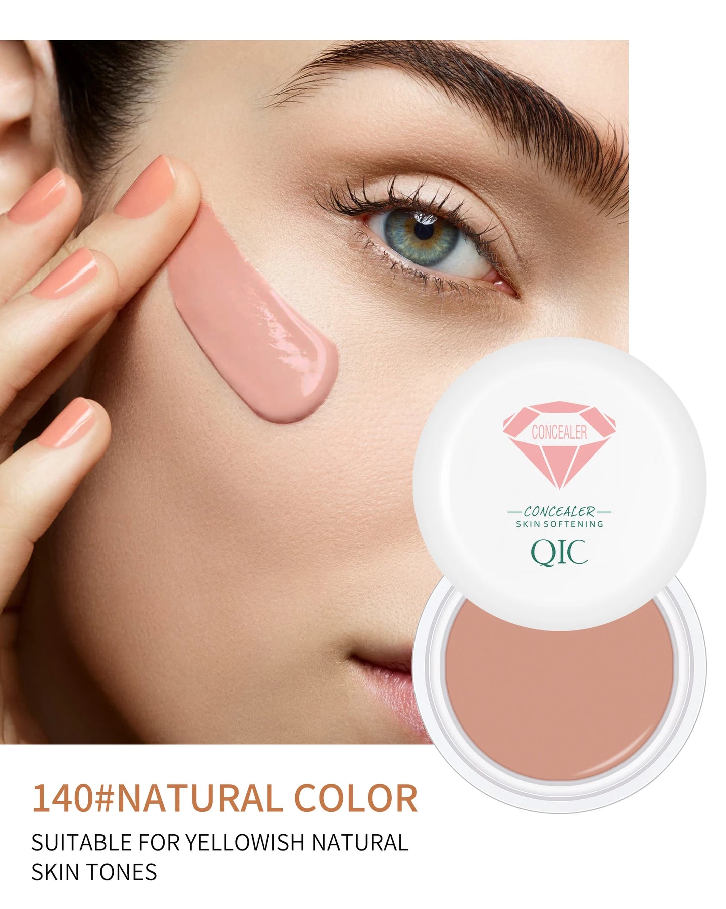 High Coverage Waterproof Concealer BB Cream for Dark Circles and Freckles