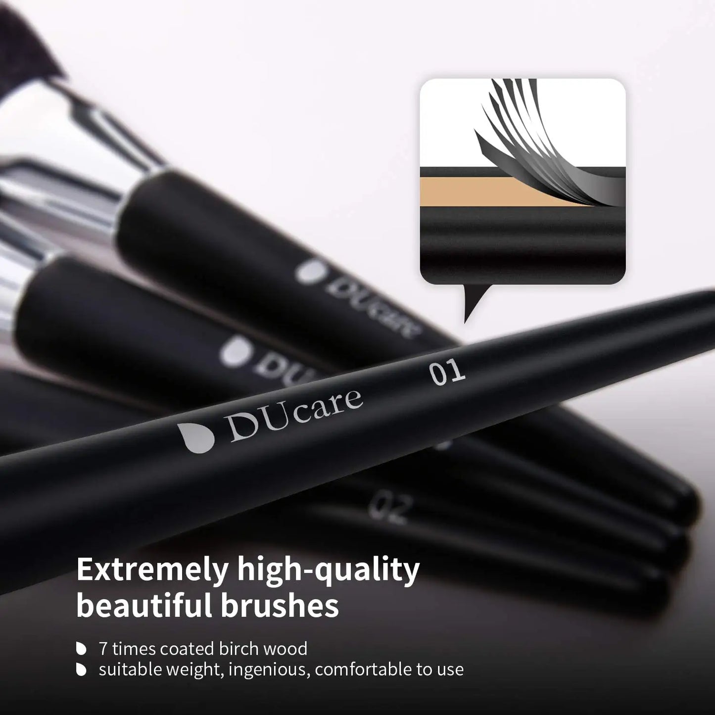 DUcare Professional Makeup Brush Set with 10 to 32 Pieces for Flawless Beauty