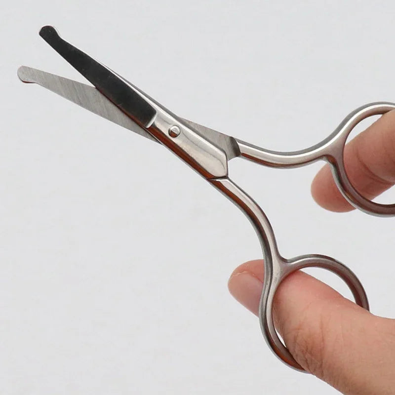 Professional 9cm Stainless Steel Makeup Scissors For Eyebrow Nose Hair Trimming And Facial Grooming