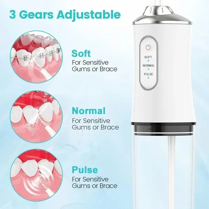 1200mAh Electric Toothbrush and Water Flosser Combo for Teeth Cleaning