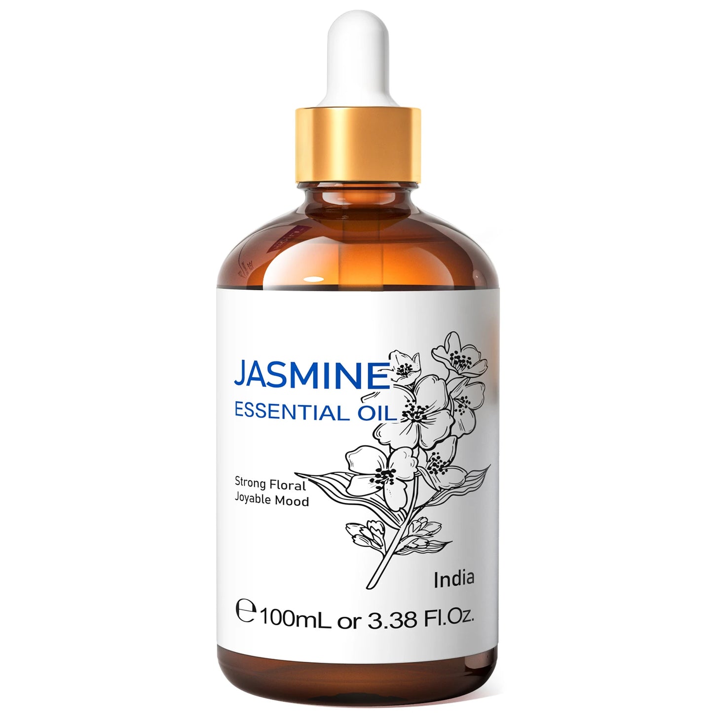 HIQILI 100ML Pure Jasmine Ylang Ylang Orange Essential Oil for Diffusers and Massage